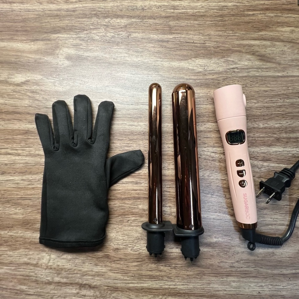 Rose Gold Curling Iron Set